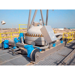 Image natural gas filter towers in the Saudi-Arabian desert