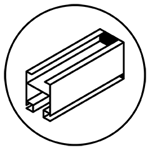 Icon of enclosed track rail and workstation crane systems