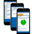 Intelli-Connect Mobile+ Application Shown on Three Different Phone Screens
