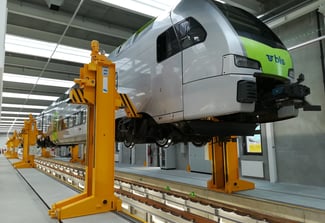 Image of Tube Train on Lifting Jack