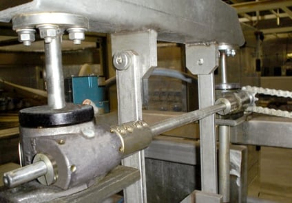 Image of Screw Jacks being used on Machinery 