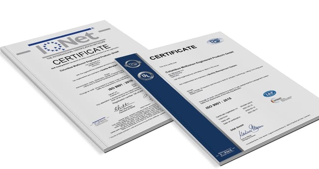 Image of IQNet certificates 