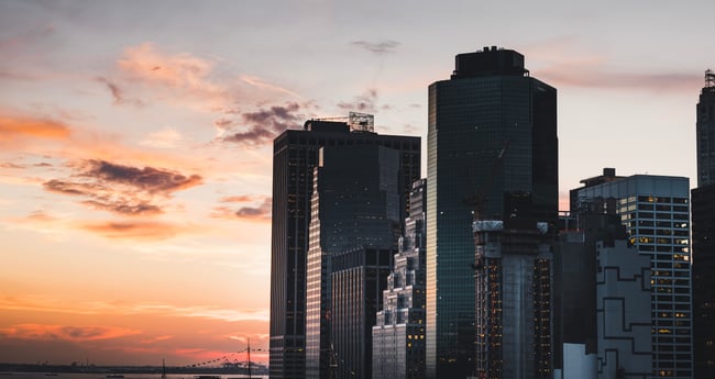 Image of City Skyline at Sunset