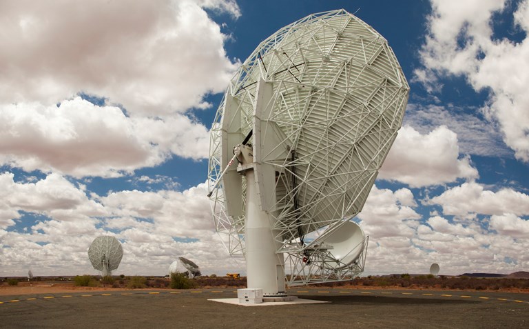 Image of Radio Telescopes in South African Karoo semi-desert