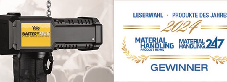 Yale BATTERYSTAR Banner 2025 Product of the year DE 600px