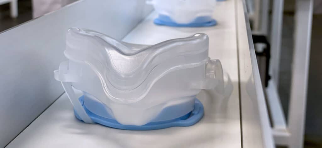 2200 Conveyor during Covid producing masks